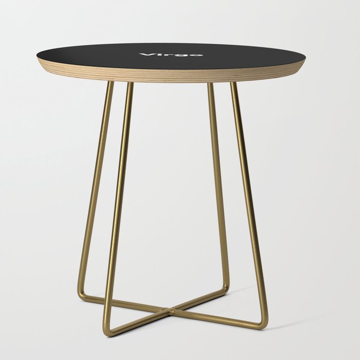 Virgo, Virgo Zodiac, Black Side Table