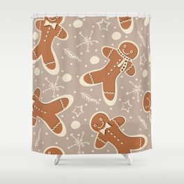 Gingerbread Shower Curtain