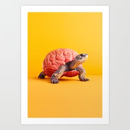 Slow brain Art Print