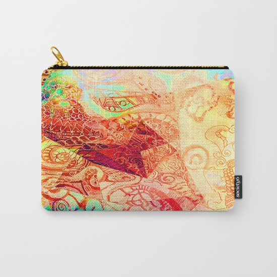Red Heart Swirl Carry-All Pouch