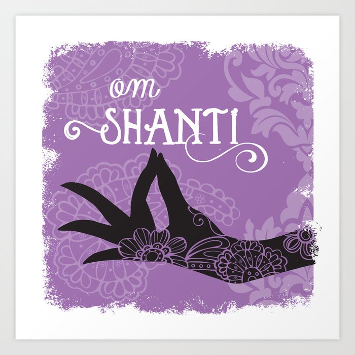 Om Shanti Art Print