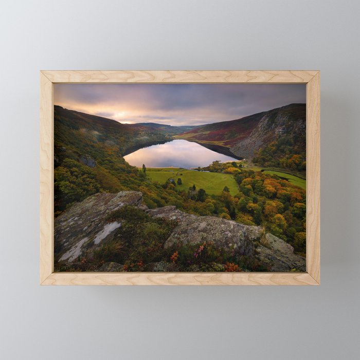 Ireland Wicklow Mountains -Lough Tay (RR05) Framed Mini Art Print