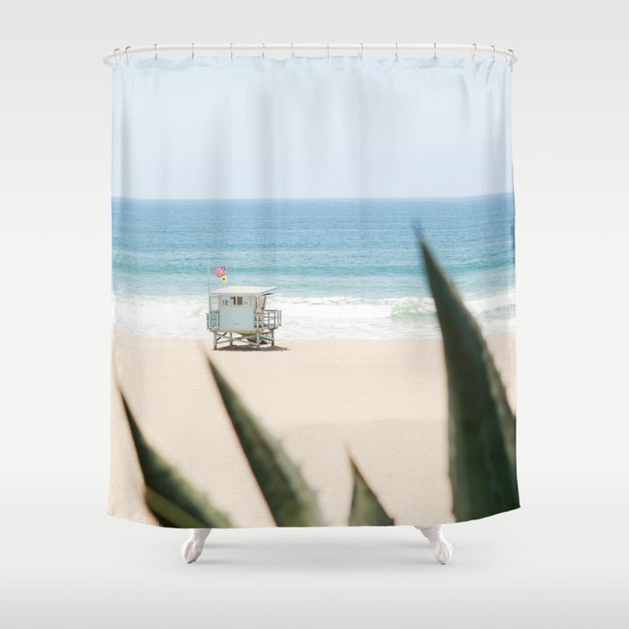 Manhattan Beach California Shower Curtain By Davidtribby Society6