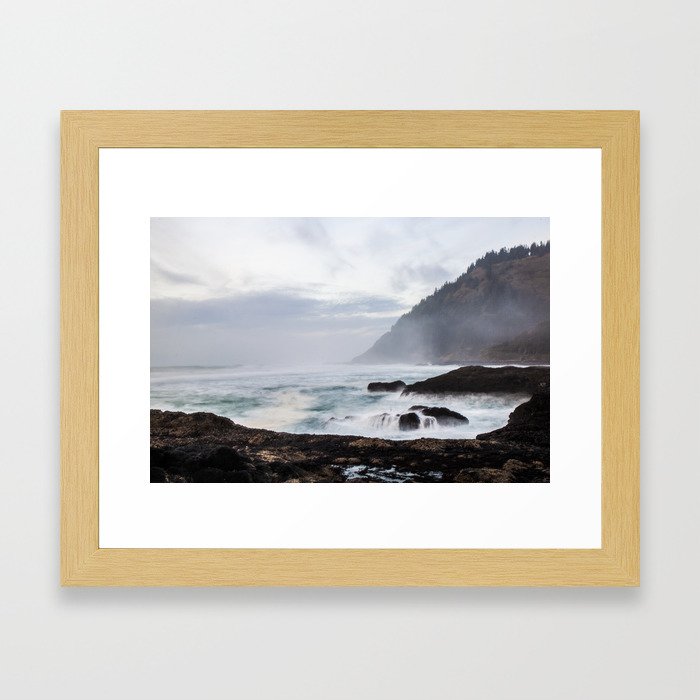 Cape Perpetua Framed Art Print