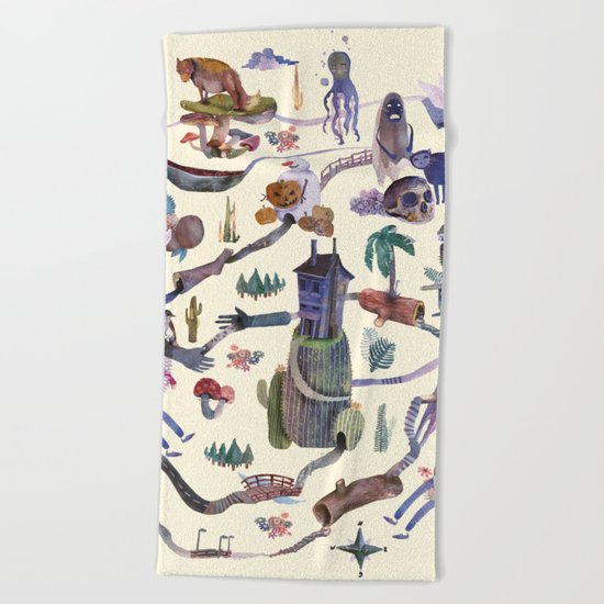 the MAP Beach Towel