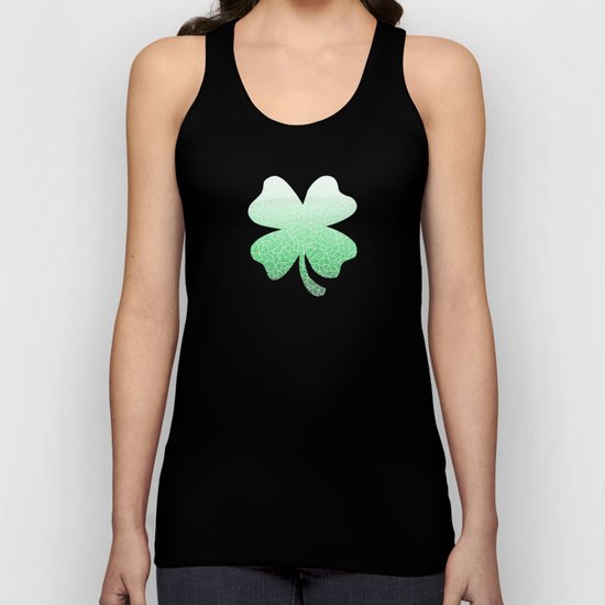 Ombre green and white swirls doodles Unisex Tank Top