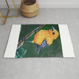 A Yellow Bird  Area & Throw Rug