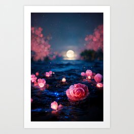 Moon River Art Prints to Match Any Home's Decor | Society6