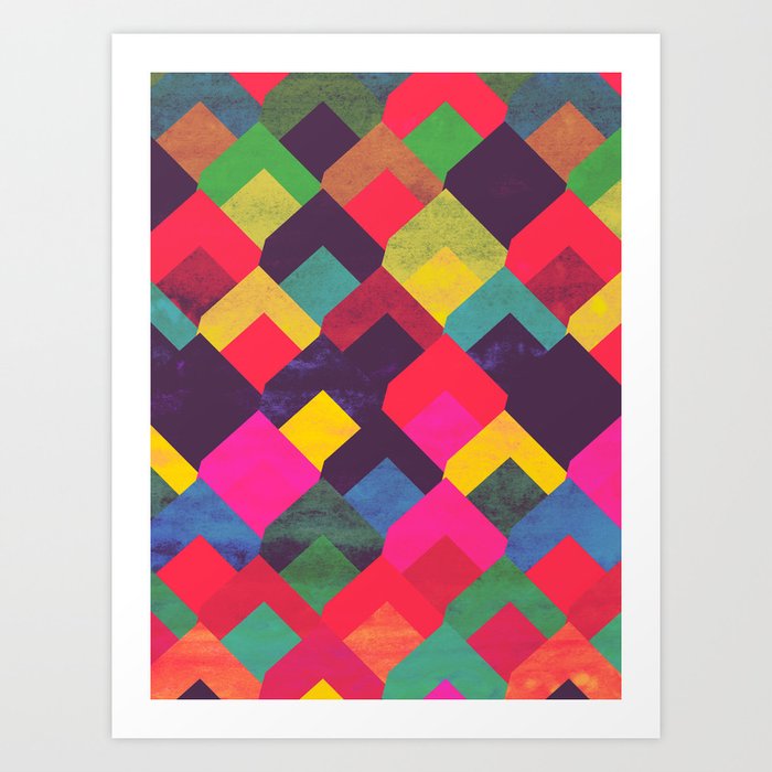 colour + pattern 11 Art Print