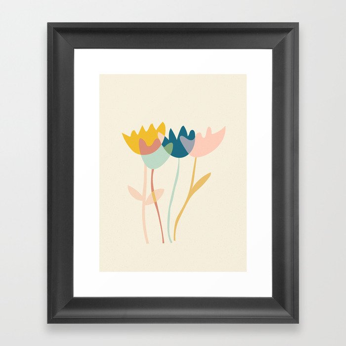 Flowers yay Framed Art Print