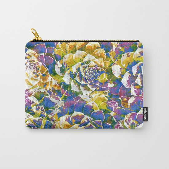 colored succulent in abstract way Carry-All Pouch