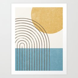 Sunny ocean Art Print