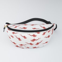 Red octopus Sea Life Fanny Pack
