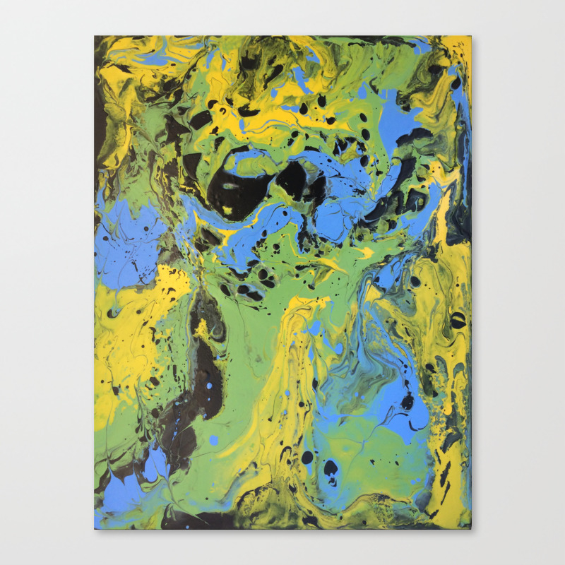 Original Acrylic Painting Poured Painting Abstract Acrylic Flow