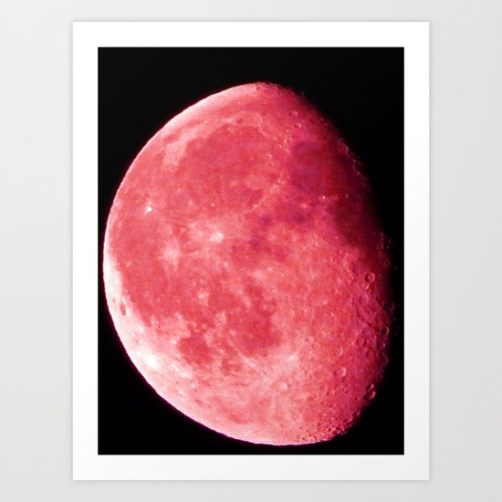 Red Moon Art Print