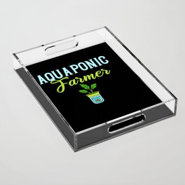 Aquaponic Fish Tank System Farmer Gardening Acrylic Tray