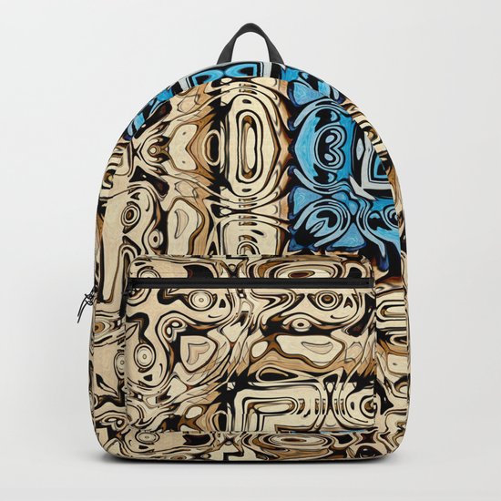 Intricate Carving Abstract Backpack