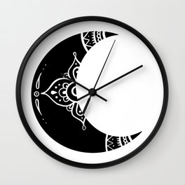 Bohemian Moon Wall Clock