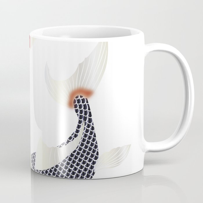 Japanese style two artistic carp Coffee Mug