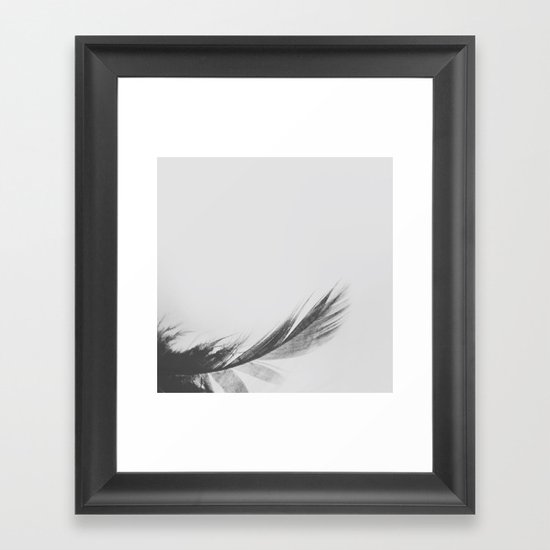 Feathery Framed Art Print