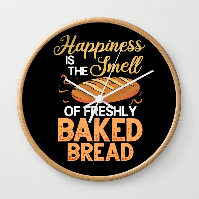 Bread Baker Maker Dough Baking Beginner Wall Clock