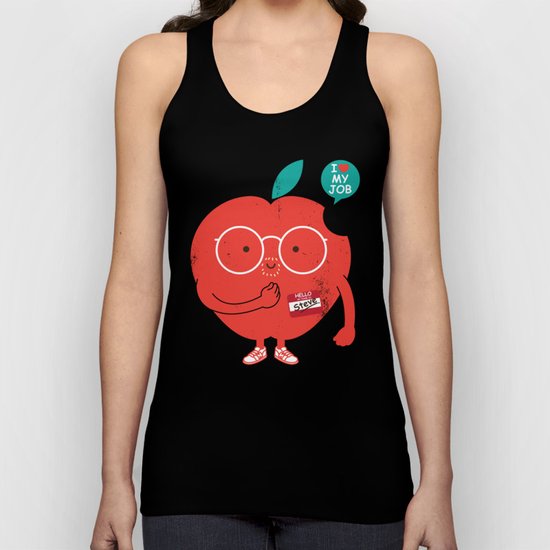Steve love his job Unisex Tank Top