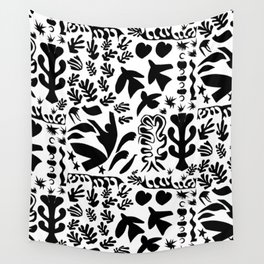 Black & White Pattern. Matisse Inspired | Inspired by Famous Artists #3.  Wall Tapestry