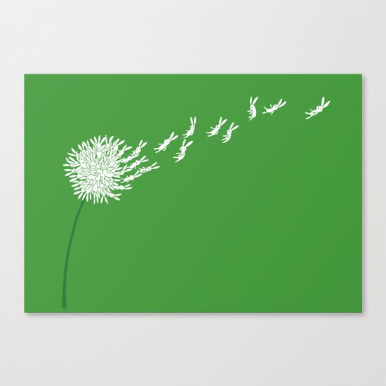 Escape from the dandeLION Canvas Print