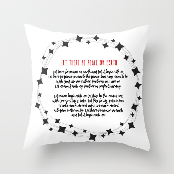 Let There Be Peace on Earth Throw Pillow