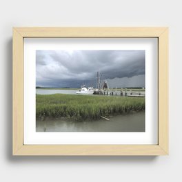 storm's a brewin Recessed Framed Print