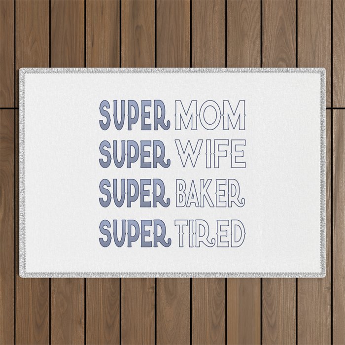 Super Baker Mom Outdoor Rug