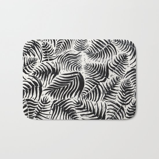 Palm Pattern Bath Mat