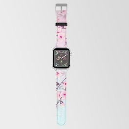 Cherry Blossom Landscape Apple Watch Band