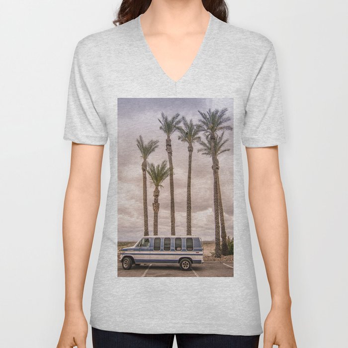 Econoline Palm Parking V Neck T Shirt