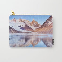Cerro Torre, Patagonia, Argentina reflected in lake below, at sunrise Carry-All Pouch