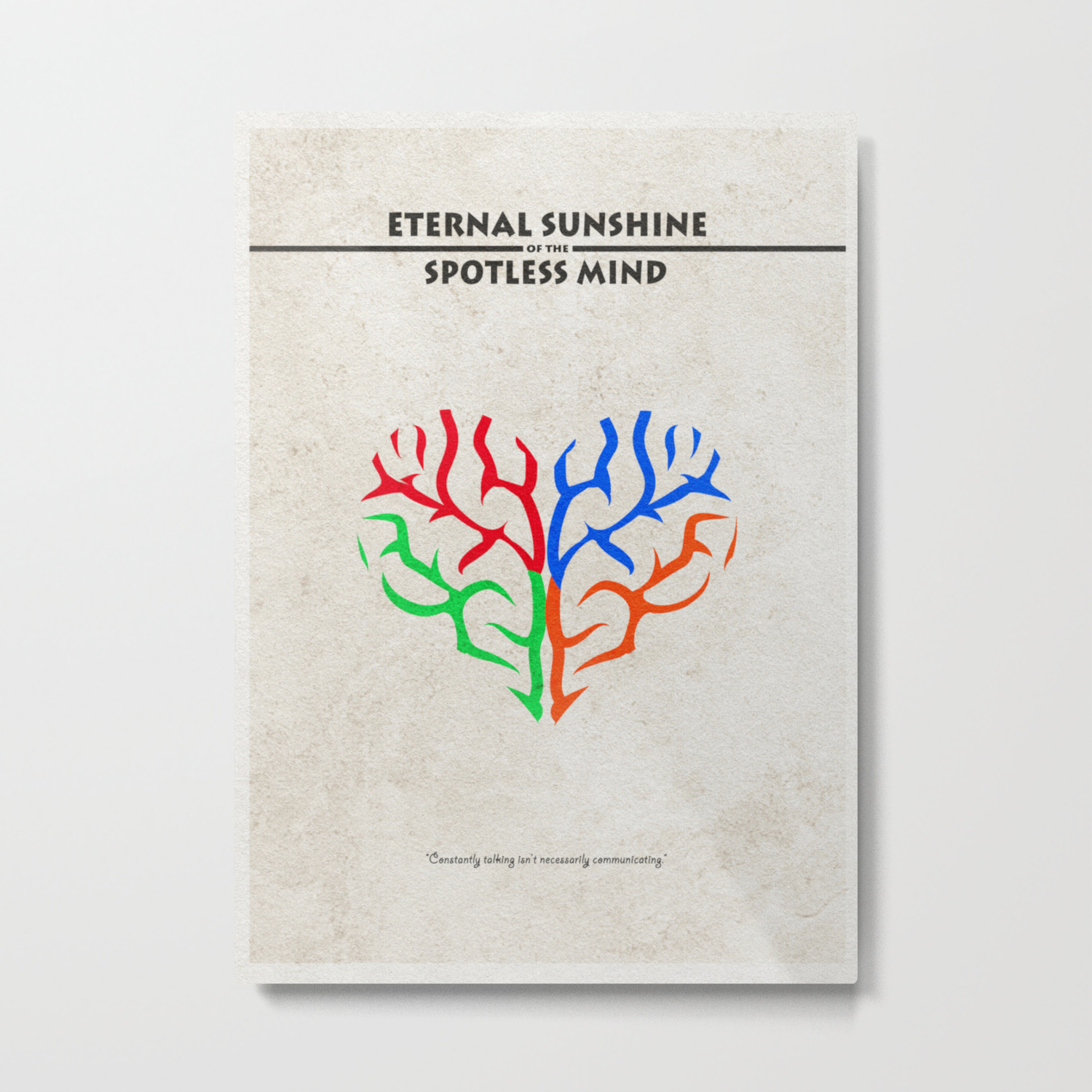 Eternal Sunshine Of The Spotless Mind Alternate And Minimalist Poster Metal Print By Aysetoyran Society6