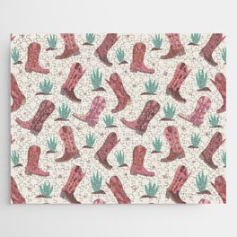 Cowgirl Boots Agave  - Western Cowboy Jigsaw Puzzle