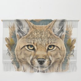  Unleashing the Wild: A Stunning African Wild Cat Design Wall Hanging