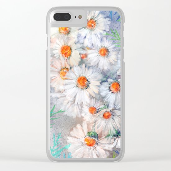 Vintage daisies(4) Clear iPhone Case