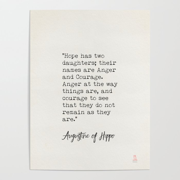 Augustine of Hippo quote Poster