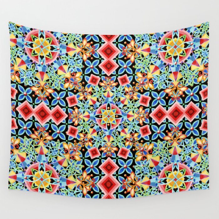 Cosmic Ombre Mandala Wall Tapestry By Patriciasheadesigns Society6