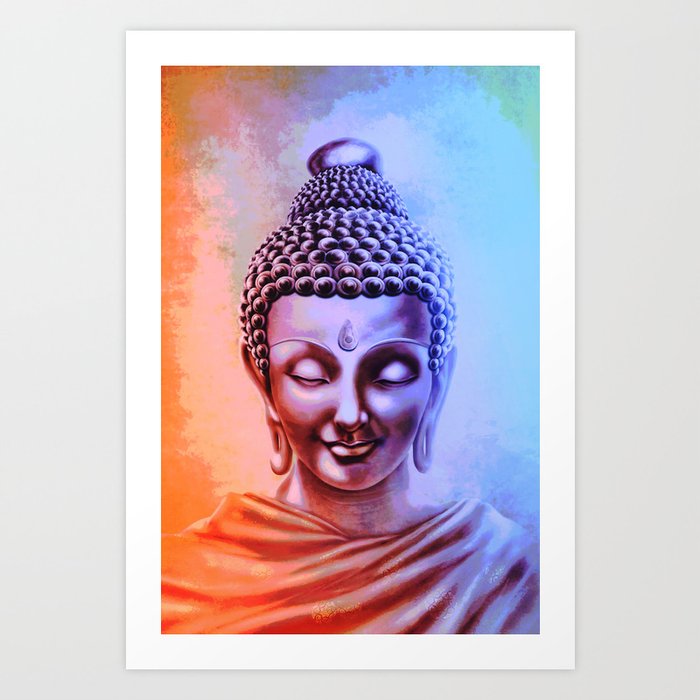 Gautama Buddha Abstract Art Print By Designhut Society6