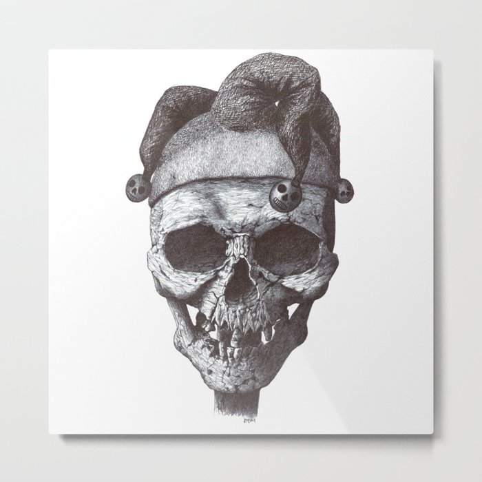 joker skull Metal Print