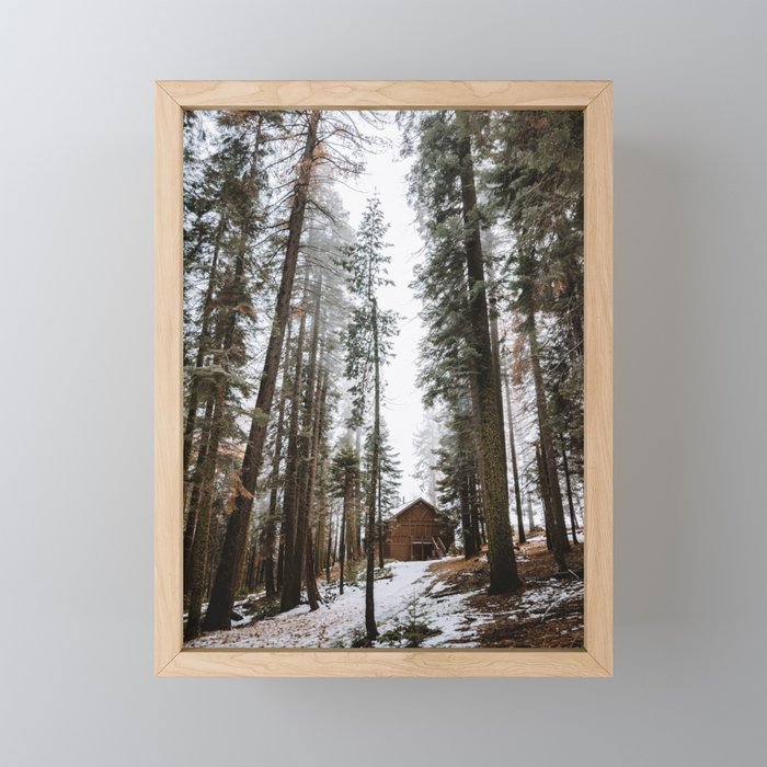 Cabin in the Woods Framed Mini Art Print