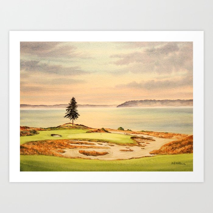 Chambers Bay Golf Course 15th Hole Art Print