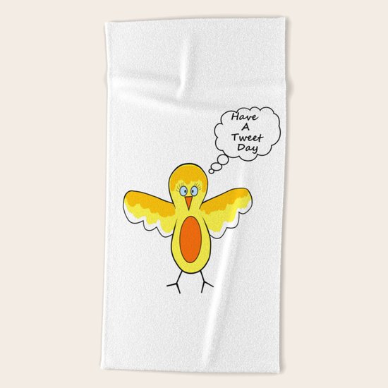 Tweet Day Beach Towel