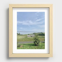 Pennsylvania Farm Fields Recessed Framed Print