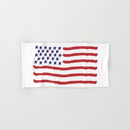 The Star-Spangled Banner / USA Flag / Hand-painted Hand & Bath Towel