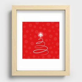 Jet Christmas Tree Recessed Framed Print
