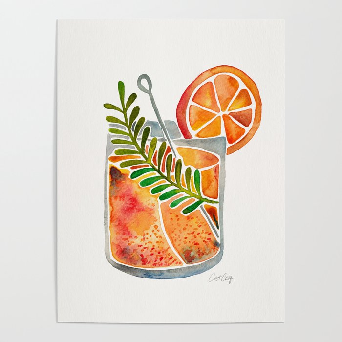 Blood Orange Tequila Sunrise Poster